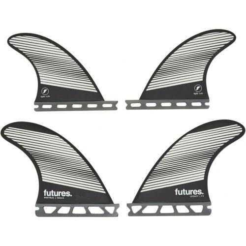  Future Fins Futures F4 Legacy Quad Fin Set Gray/Black