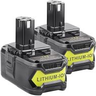 [2Pack] 18V 6.0 Ah HIGH Capacity Battery for Ryobi ONE+ System P102 P103 P105 P107 P108 P109 P122 18-Volt w/LED Gauge Indicator Cordless Tool Battery