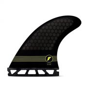 Futures Fins - F6 HC THRUSTER - SMOKEBLACKYELLOW