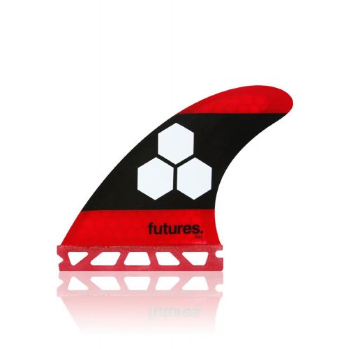  Futures Future Fins Al Merrick AM3 FAM3 Red  Black Surfboard Thruster Fin Set Honeycomb Hexcore