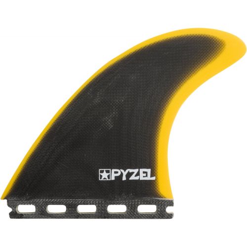  New Futures Surf Pyzel Carbon Fiberglass Tri Fin Set Glass Yellow