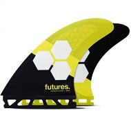 Futures Fins - AM2 HC Thruster - YellowBlack