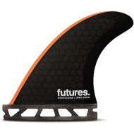 Futures Grom John HC Surfboard Fin Set - Black/Orange - Extra Small