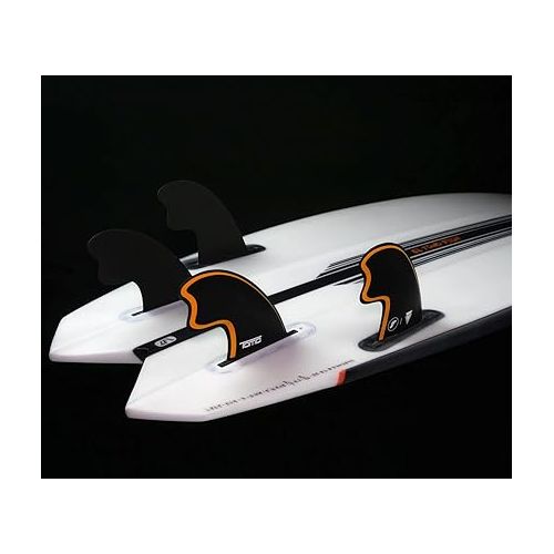  Future Fins Tomo Control Series Quad Black-Orange