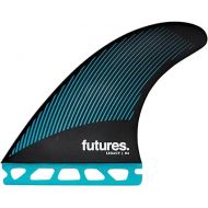 Futures R6 Legacy Thruster Fin Set Teal/Black