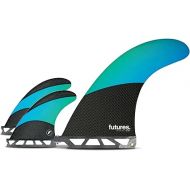 Futures Fins Tech Flex Longboard Fin Set 2+1 Blue/Green