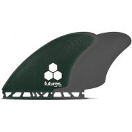 Future Fins AMK Fiberglass Twin Fin Set Green-Gray, Multicoloured (1039-264-20)