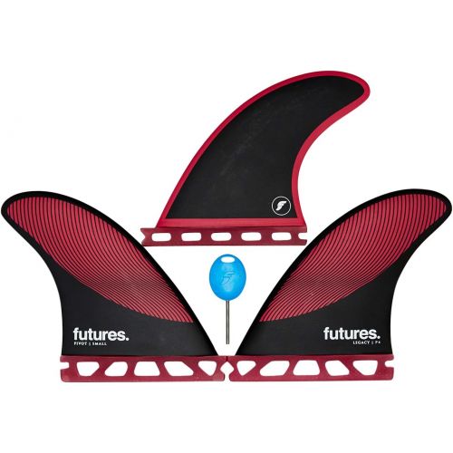  Future Fins Futures P4 Legacy Thruster Fin Set Burgundy/Black