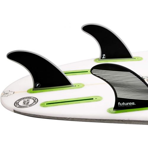  Future Fins Futures F6 Legacy Thruster Fin Set Gray/Black