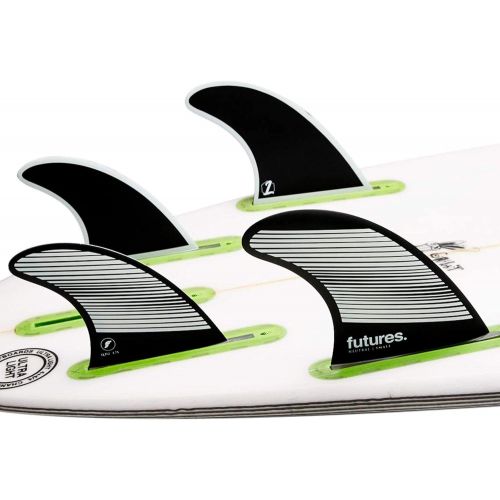  Future Fins Futures F6 Legacy Five Fin Set Gray/Black