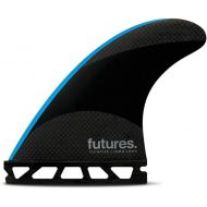 Futures Fins - JJ-2 SMALLTECHFLEX Thruster - Black/NEON Blue