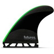 Futures Fins - JJ-2 Medium TECHFLEX Thruster - Black/NEON Green