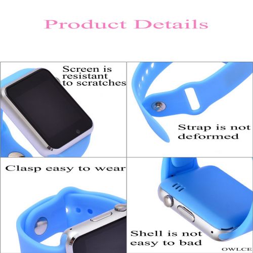  FUWAXUNG Smart Watch Pink Wireless Bluetooth Watches A1 Wrist Watches Phone Mate for Android Samsung iPhone HTC LG for women man