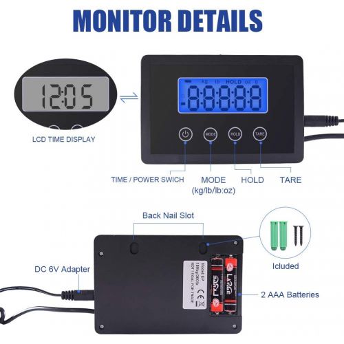  Fuzion Shipping Scale 360lb with High Accuracy, Stainless Steel Heavy Duty Postal Scale with Timer/Hold/Tare, Digital Postage Scale for Packages/Luggage/Post Office/Home, Battery &