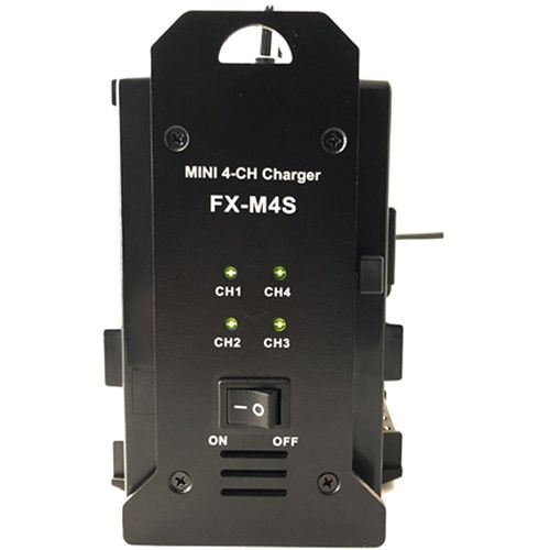  Fxlion Mini 4-Channel V-Mount Battery Charger (16.8V, 2A)