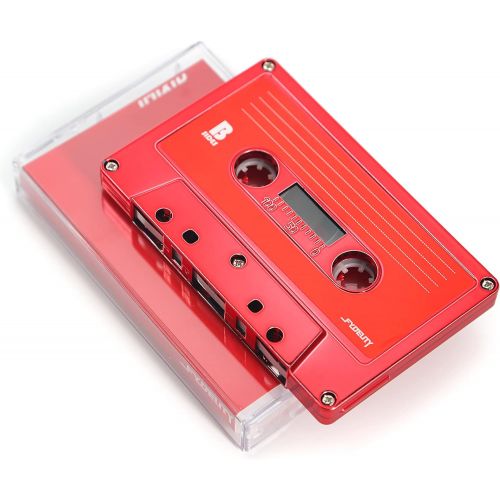  [아마존베스트]FYDELITY Blank Cassette Mixed Tape C-60 Audio 60-Min 10 Pack: Red Steel Chrome