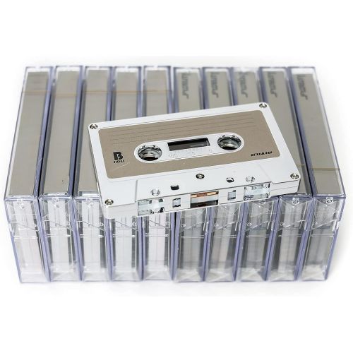  [아마존베스트]Fydelity Blank Cassette Mixed Tape C-60 Audio 60-Min 10 Pack: Silver Chrome