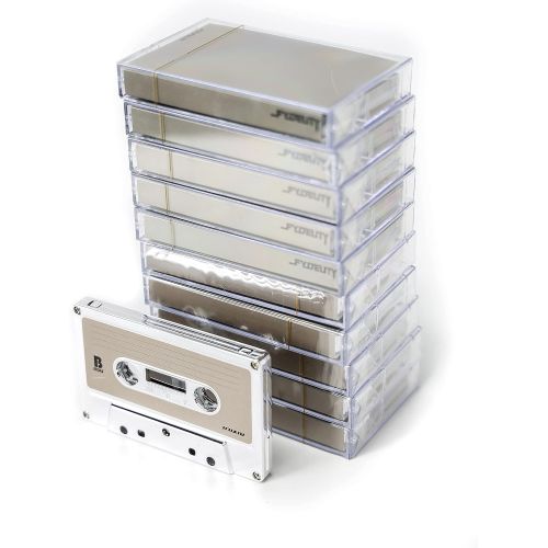  [아마존베스트]Fydelity Blank Cassette Mixed Tape C-60 Audio 60-Min 10 Pack: Silver Chrome