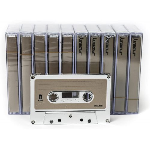  [아마존베스트]Fydelity Blank Cassette Mixed Tape C-60 Audio 60-Min 10 Pack: Silver Chrome