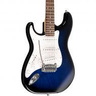 G&L Open-Box Tribute Legacy Left-Handed Electric Guitar Condition 2 - Blemished Blueburst,Rosewood Fretboar 190839279057