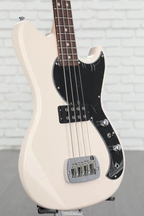  G&L Tribute Fallout Short Scale Bass Guitar - Olympic White