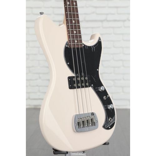  G&L Tribute Fallout Short Scale Bass Guitar - Olympic White