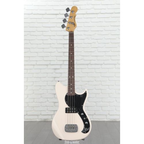  G&L Tribute Fallout Short Scale Bass Guitar - Olympic White