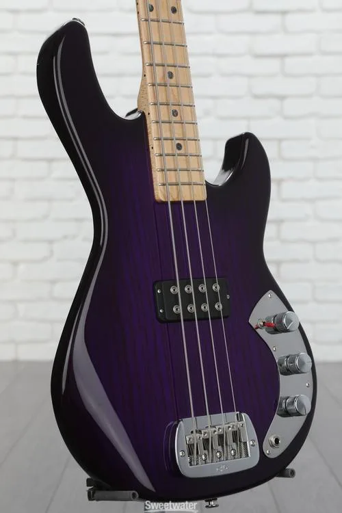  G&L CLF Research L-1000 Bass Guitar - Purpleburst