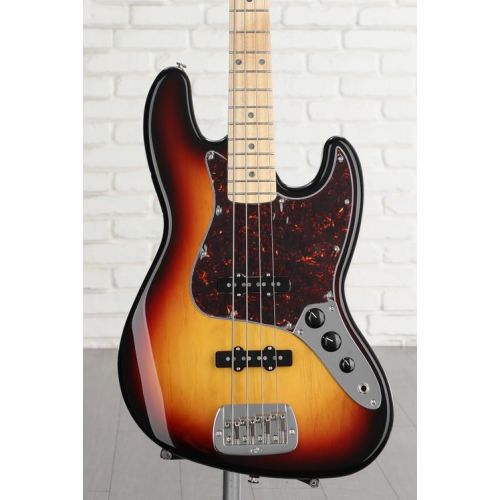  G&L Fullerton Deluxe JB Bass Guitar - 3-tone Sunburst with Maple Fingerboard