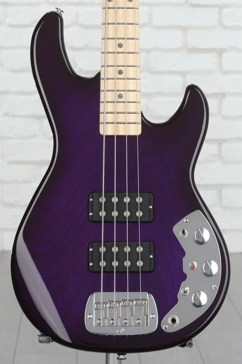 G&L CLF Research L-2000 Bass Guitar - Purpleburst