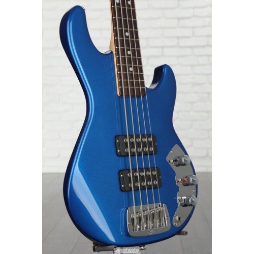  G&L CLF Research L-2500 Bass Guitar - Midnight Blue Metallic