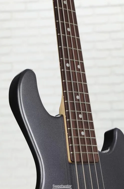  G&L CLF Research L-2500 Series 750 5-string Bass Guitar - Graphite Metallic Demo