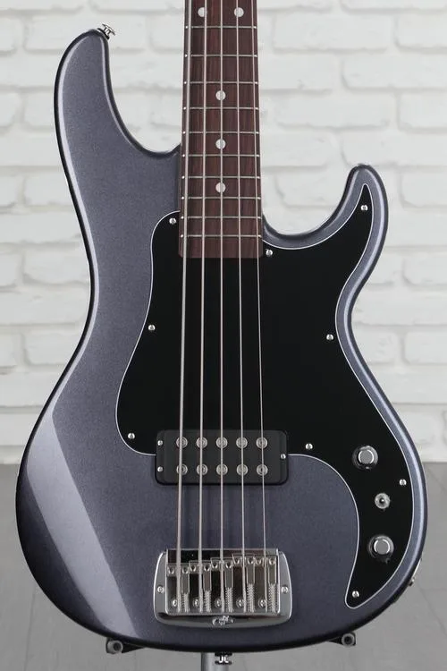 G&L Kiloton 5 5-string Electric Bass Guitar with Ebony Fingerboard - Graphic Metallic Demo