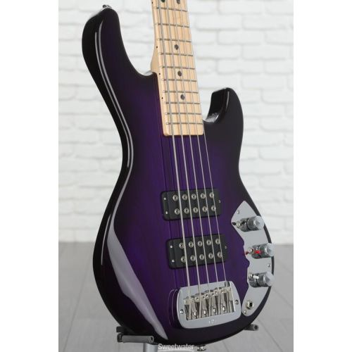  G&L CLF Research L-2500 Series 750 5-string Bass Guitar - Purpleburst