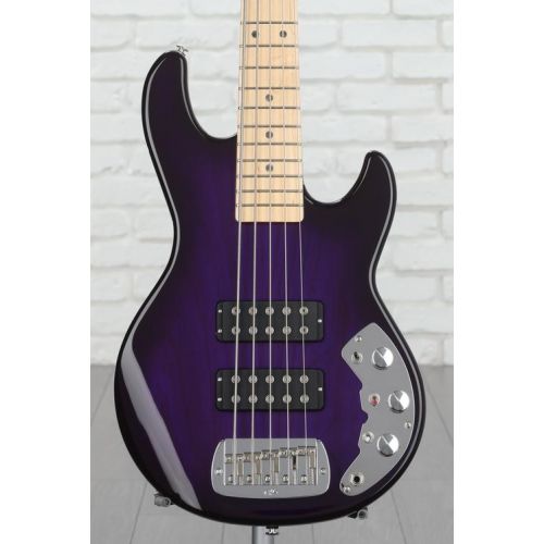  G&L CLF Research L-2500 Series 750 5-string Bass Guitar - Purpleburst