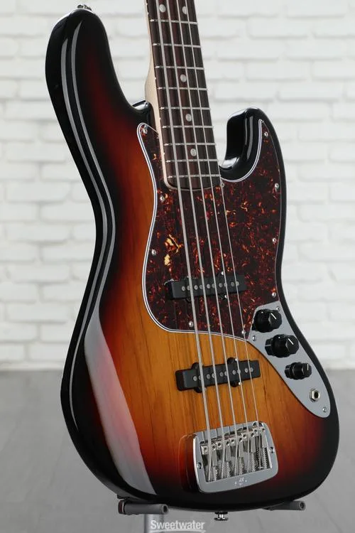  G&L Fullerton Deluxe JB-5 Bass Guitar - 3-tone Sunburst