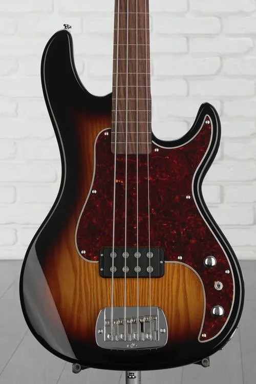 G&L Tribute Kiloton Fretless Bass Guitar - 3-tone Sunburst Used