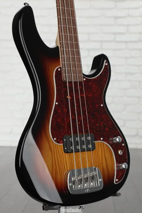  G&L Tribute Kiloton Fretless Bass Guitar - 3-tone Sunburst Used