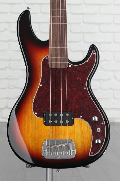 G&L Tribute Kiloton Fretless Bass Guitar - 3-tone Sunburst Demo