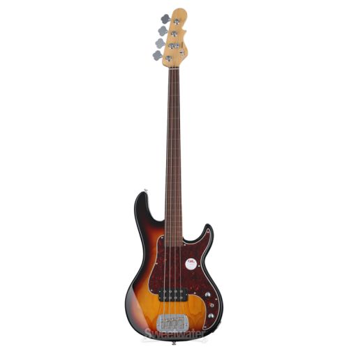  G&L Tribute Kiloton Fretless Bass Guitar - 3-tone Sunburst