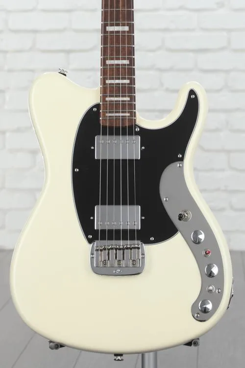 G&L CLF Research Espada HH Active Electric Guitar - Vintage White Demo