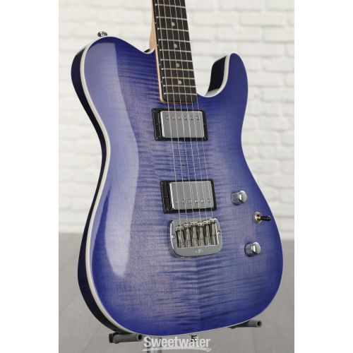  G&L Tribute ASAT Deluxe Carved Top Electric Guitar - Bright Blueburst