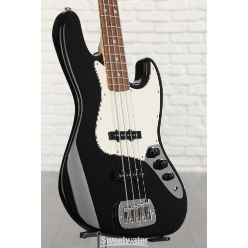  G&L Fullerton Deluxe JB Bass Guitar - Jet Black with Caribbean Rosewood Fingerboard