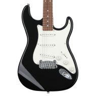 G&L Fullerton Deluxe Legacy Electric Guitar - Jet Black with Caribbean Rosewood Fingerboard