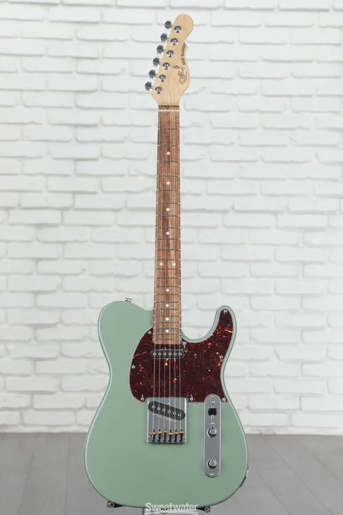  G&L Fullerton Deluxe ASAT Classic Electric Guitar - Macha Green with Caribbean Rosewood Fingerboard