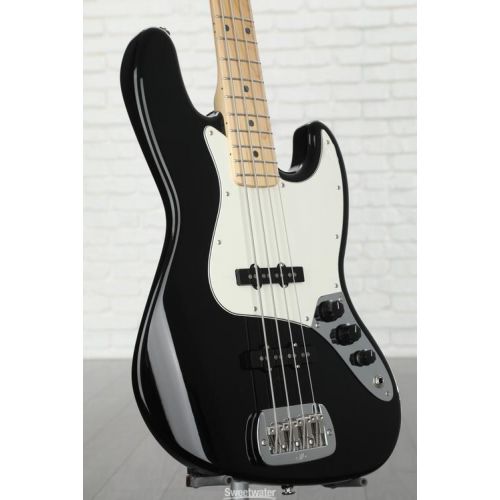  G&L Fullerton Deluxe JB Bass Guitar - Jet Black with Maple Fingerboard