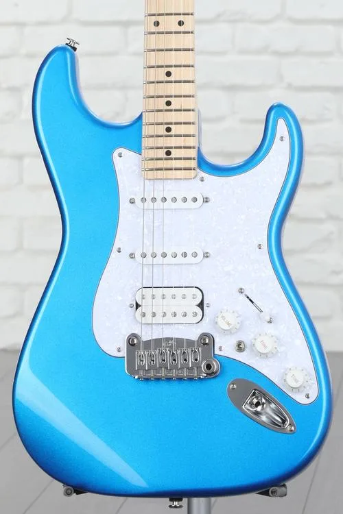 G&L Fullerton Deluxe Legacy HSS Electric Guitar - Electric Blue