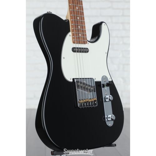  G&L Fullerton Deluxe ASAT Classic Electric Guitar - Jet Black with Caribbean Rosewood Fingerboard