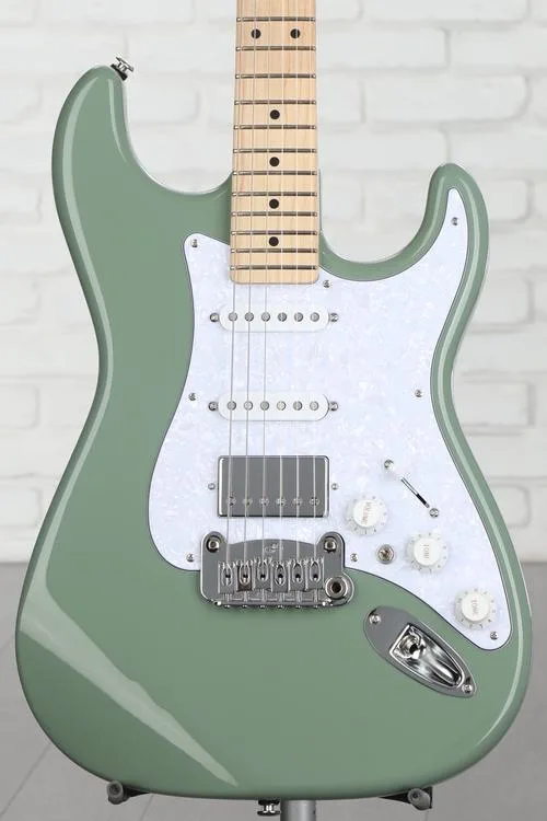 G&L Fullerton Deluxe Legacy HSS Electric Guitar - Macha Green