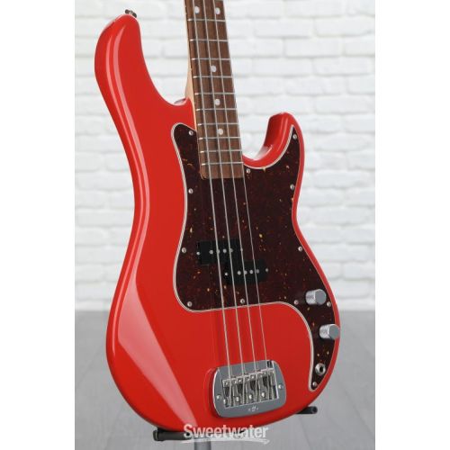  G&L Fullerton Deluxe LB-100 Bass Guitar - Fullerton Red